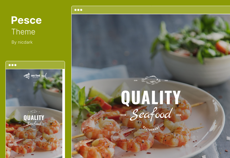 Pesce Theme - Seafood Restaurant WordPress Theme