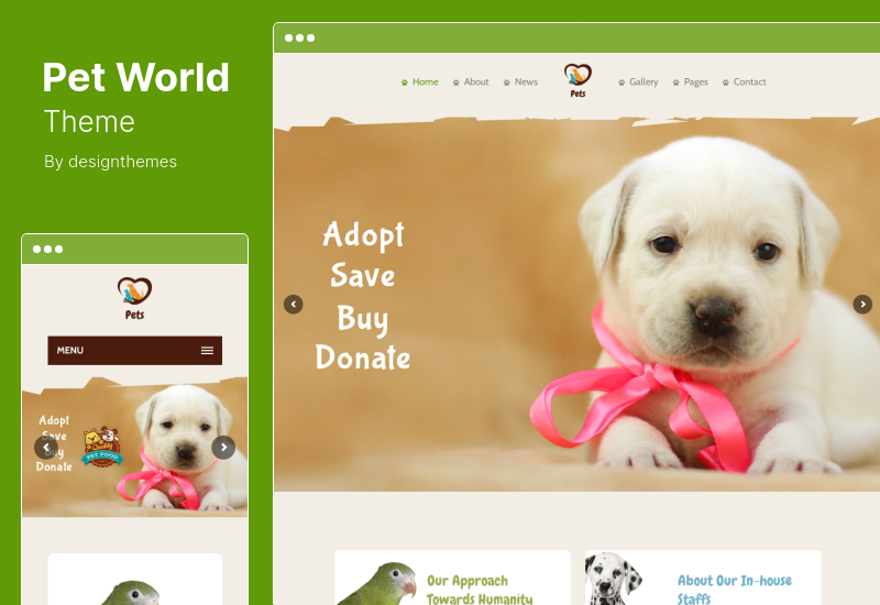 Pet World Theme - Dog Care & Pet Shop WordPress Theme