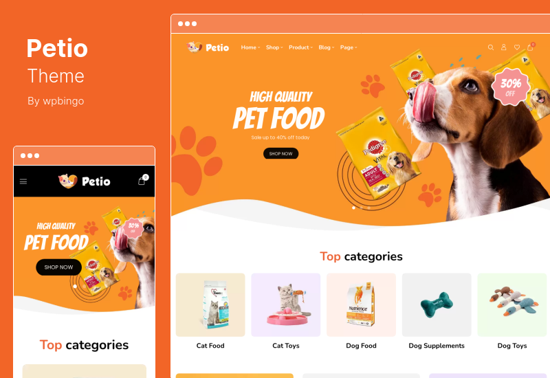 Petio Theme - Pet Store WooCommerce  Theme