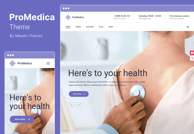 ProMedica Theme - Medical Healthcare WordPress Theme