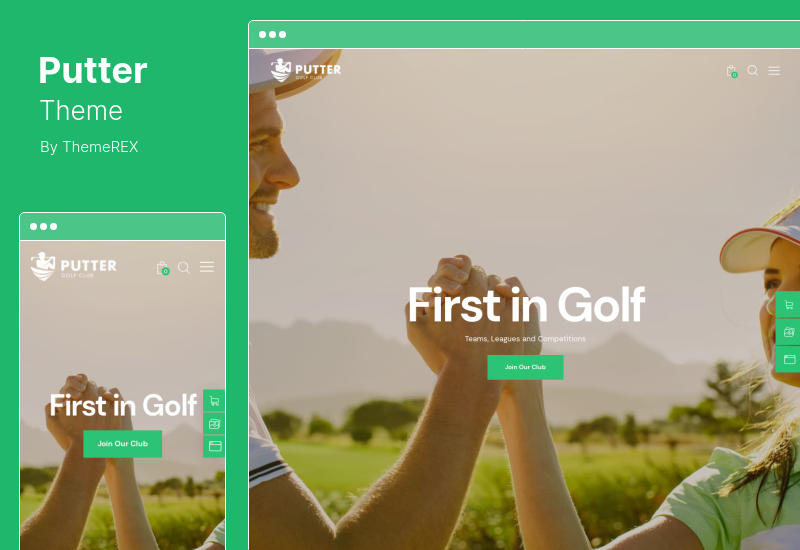 Putter Theme - Golf Course & Playing Ground WordPress Theme
