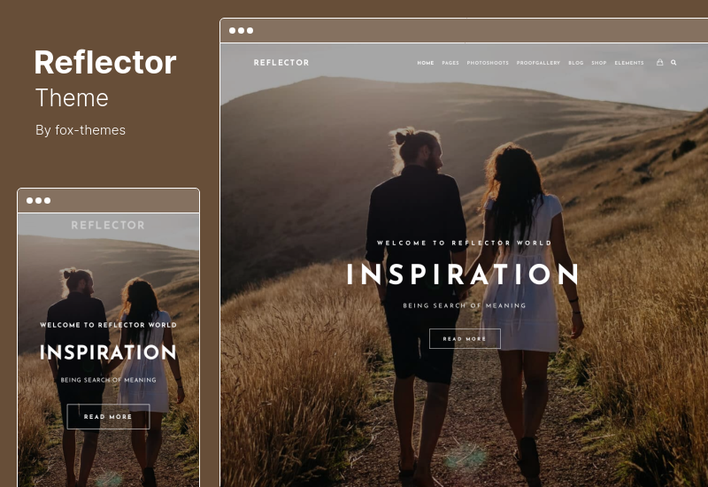 Reflector Theme - Photography Studio and Photographers WordPress Theme