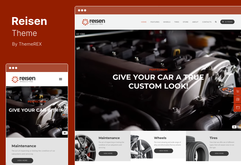 Reisen Theme - Automechanic  & Auto Body Repair Car WordPress Theme