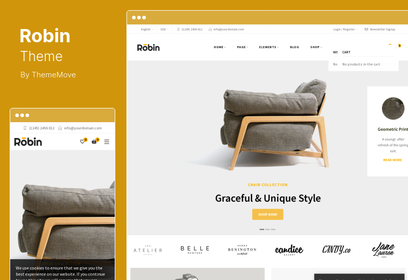 Robin Theme - Furniture Shop WooCommerce WordPress Theme