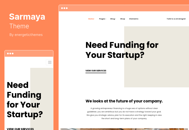 Sarmaya Theme - Finance  Consultancy WordPress Theme