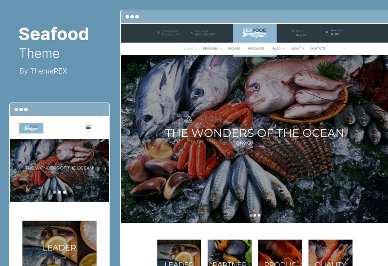 Seafood Theme - Seafood Company & Fish Restaurant WordPress Theme