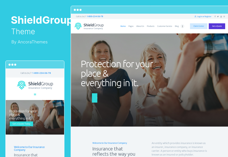 ShieldGroup Theme - An Insurance  Finance WordPress Theme