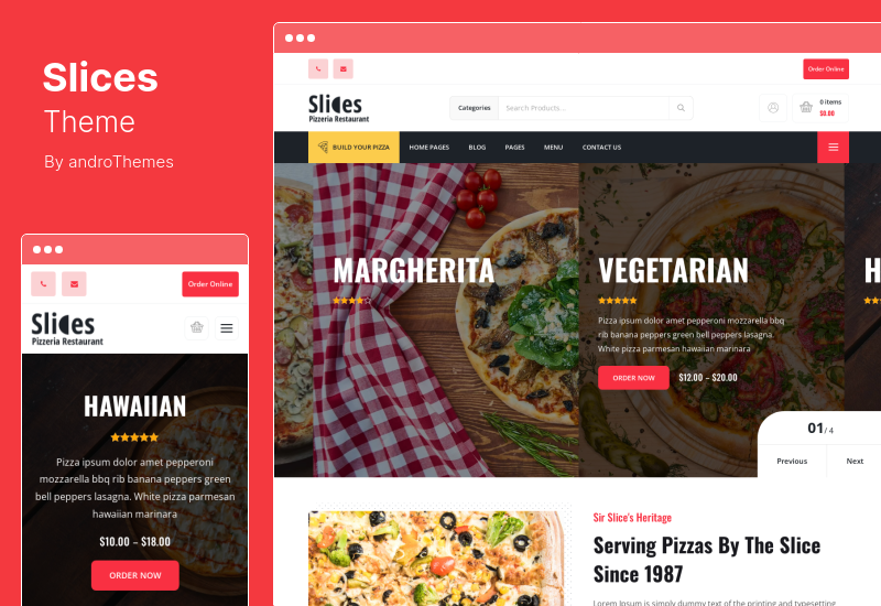 Slices Theme - Pizza Restaurant WordPress Theme