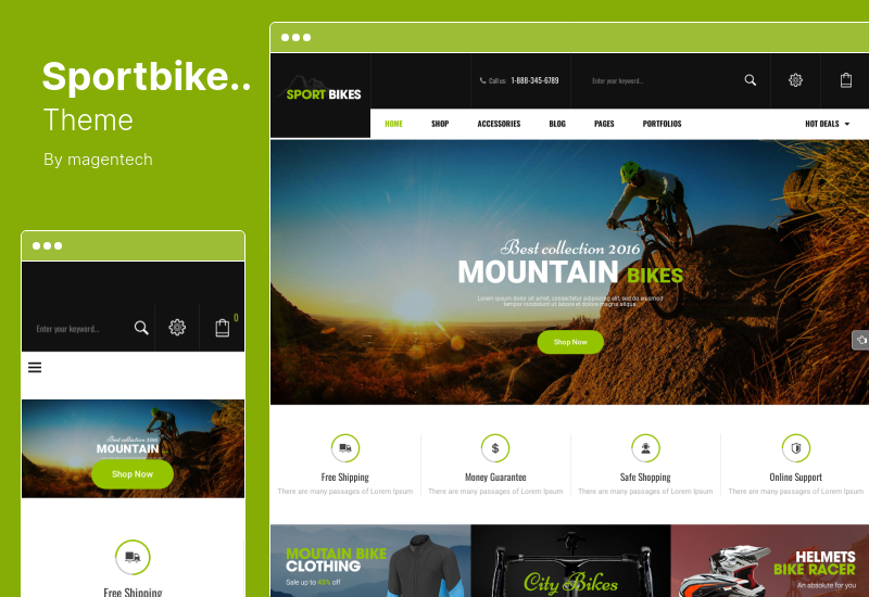 Sportbikes Theme - Sports and Fitness Store WooCommerce Theme