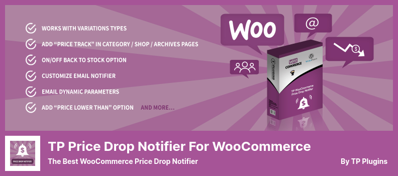 TP Price Drop Notifier for WooCommerce Plugin - The best WooCommerce Price Drop Notifier