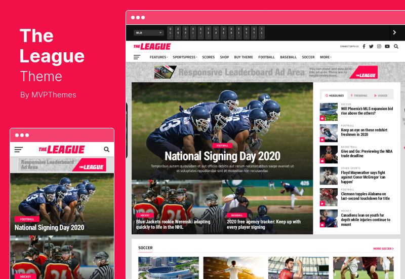 The League Theme - Sports News & Magazine WordPress Theme