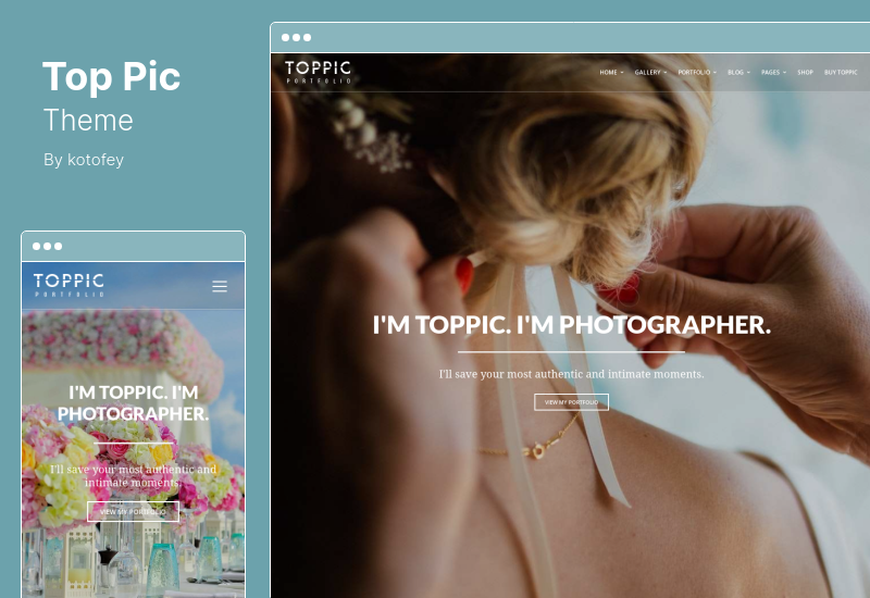 TopPic Theme - Portfolio Photography WordPress Theme