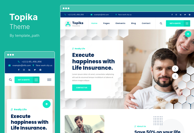 Topika Theme - Insurance Company WordPress Theme