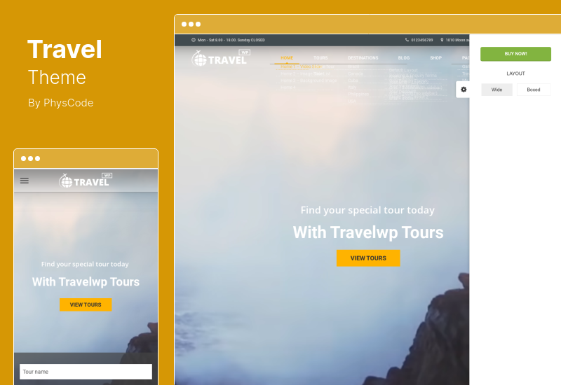 Travel Theme - Travel Tour Booking WordPress Theme