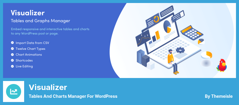 Visualizer Plugin - Tables and Charts Manager for WordPress