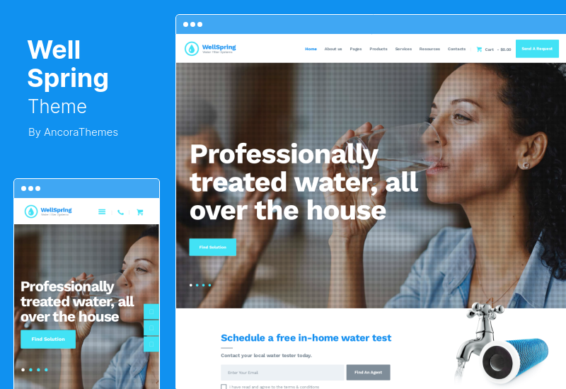 WellSpring Theme - Aqua Filters & Drinking Water Delivery WordPress Theme