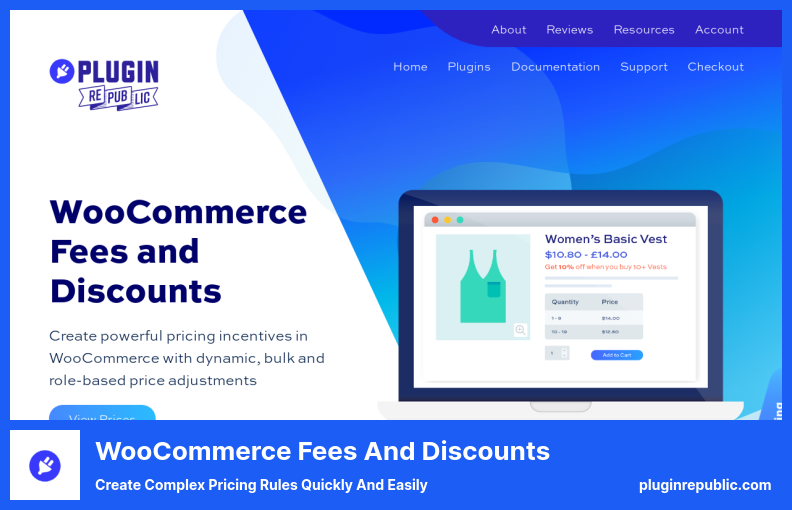 WooCommerce Fees and Discounts Plugin - Create Complex Pricing Rules Quickly and Easily