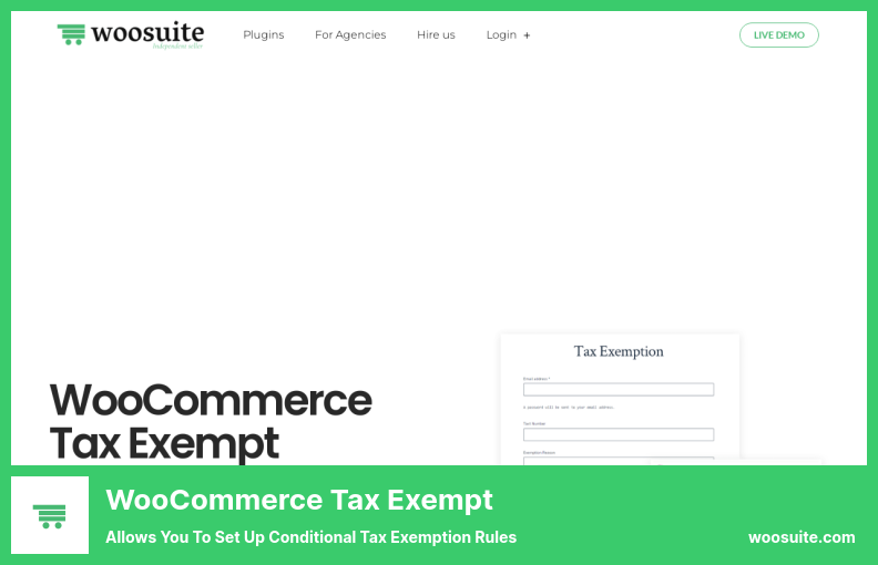 WooCommerce Tax Exempt Plugin - Allows You to Set Up Conditional Tax Exemption Rules
