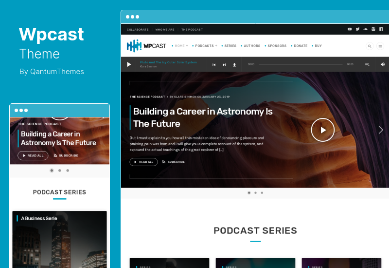 Wpcast Theme - Audio Podcast WordPress Theme