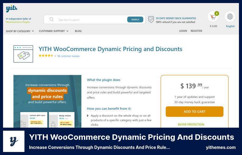 YITH WooCommerce Dynamic Pricing and Discounts Plugin - Increase Conversions Through Dynamic Discounts and Price Rules