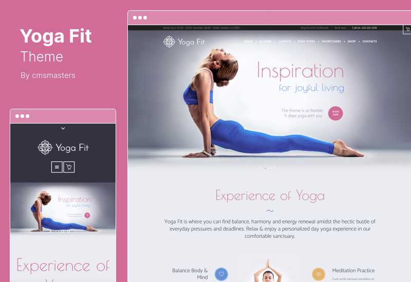 Yoga Fit Theme - Sports & Fitness WordPress Theme