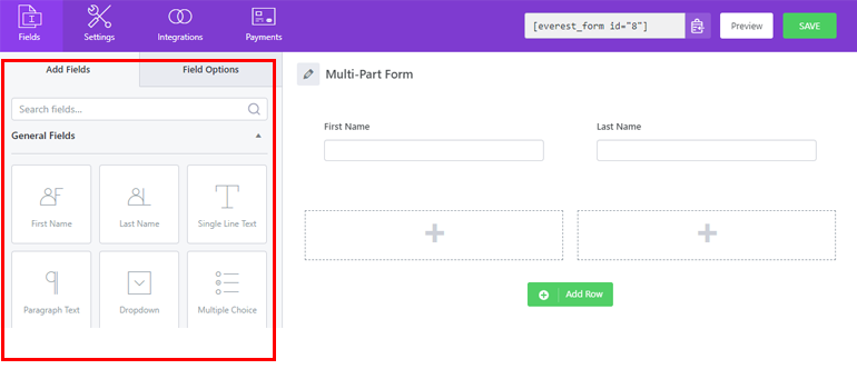 Add Fields to Your Multipart Form