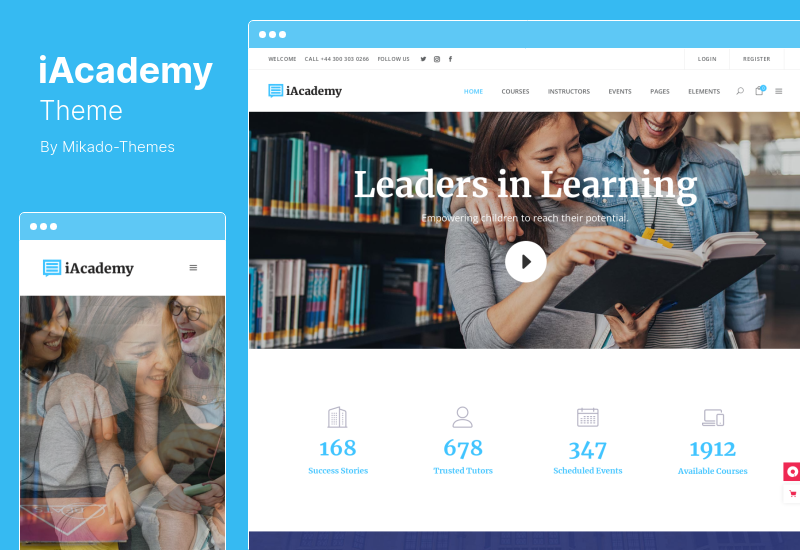iAcademy Theme - Education WordPress Theme for Online Learning