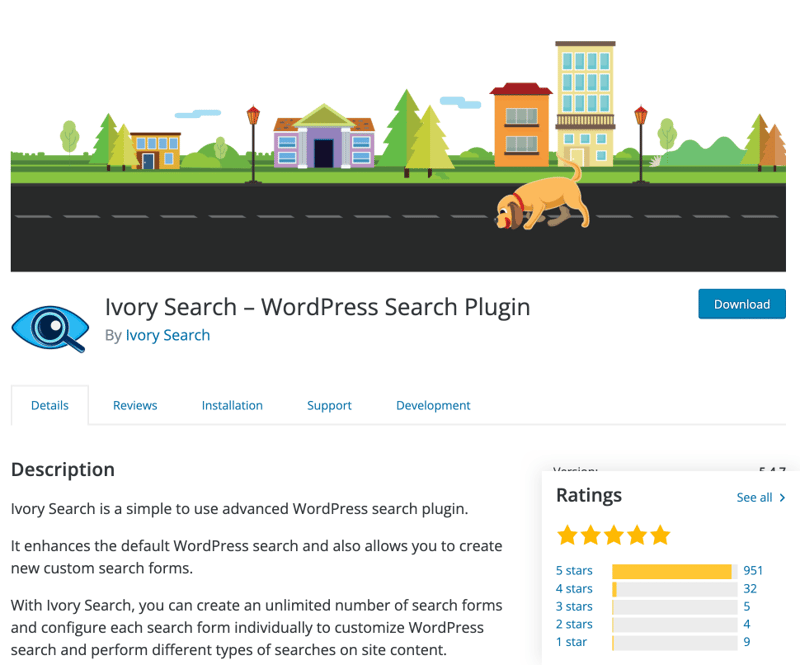 Ivory Search plugin