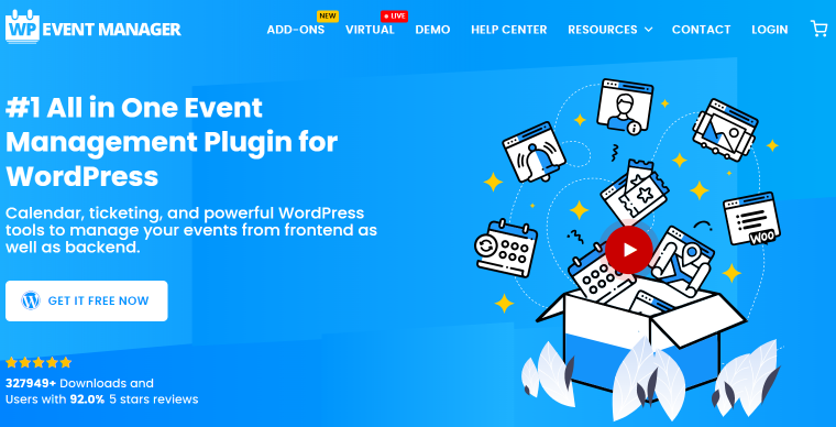 Event Manager plugin homepage
