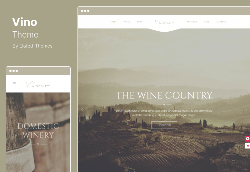 Vino Theme - A Refined Winery, Wine Bar and Vineyard WordPress Theme