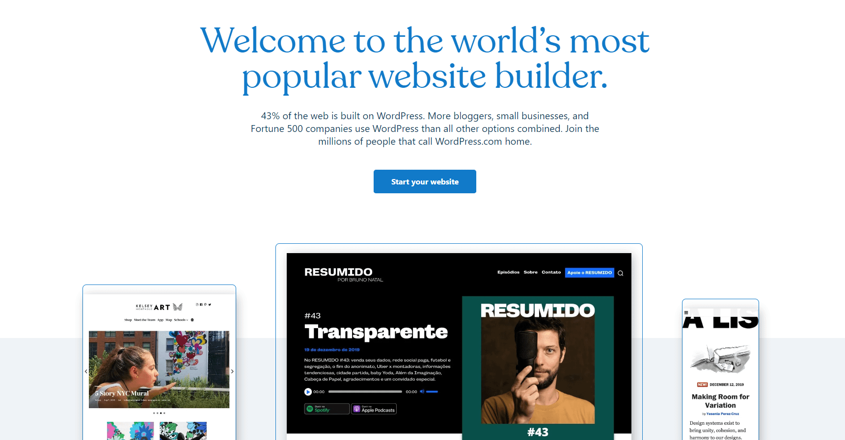 best personal website builders - WordPress.com