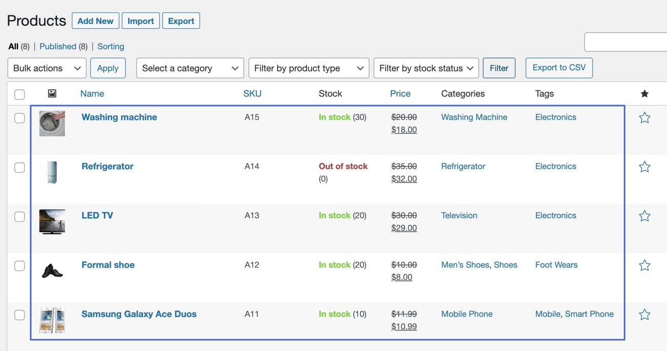 new products added from plugin after we import products to WooCommerce