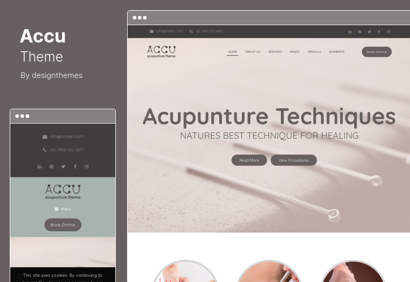 Accu Theme - Healthcare, Massage WordPress Theme