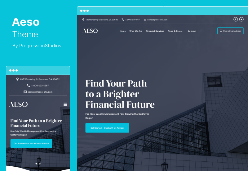 Aeso Theme - Financial Advisor WordPress Theme