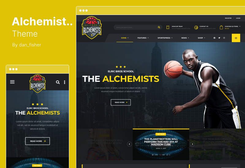 Alchemists Theme - Sports, eSports & Gaming Club and News WordPress Theme