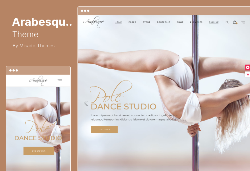 Arabesque Theme - Modern Ballet School and Dance Studio WordPress Theme