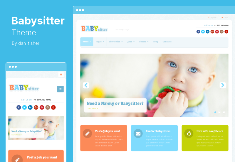 Babysitter Theme - Job Board WordPress Theme