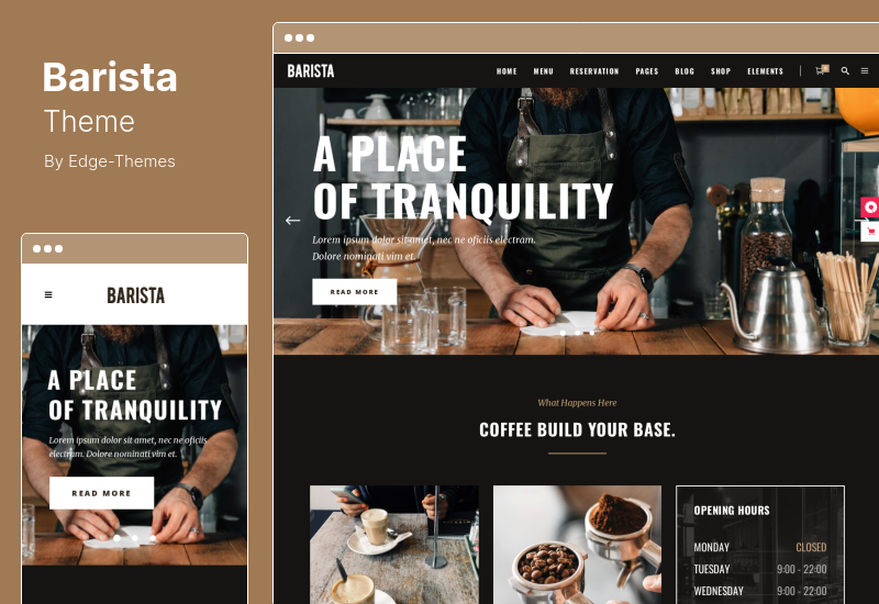 Barista Theme - Modern WordPress Theme for Cafes, Coffee Shops and Bars