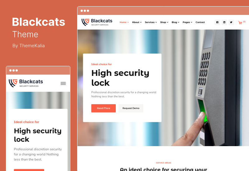 Blackcats Theme - CCTV & Security WordPress Theme