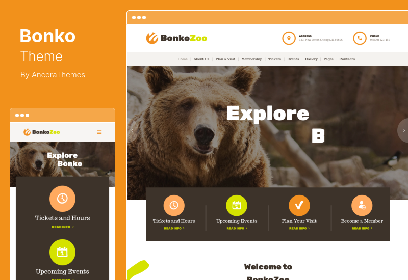 Bonko Theme - Safari & Zoo WordPress Theme
