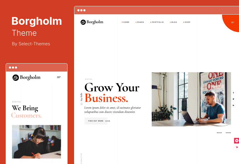 Borgholm Theme - Marketing Agency WordPress Theme
