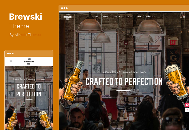 Brewski Theme - Pub Brewery WordPress Theme