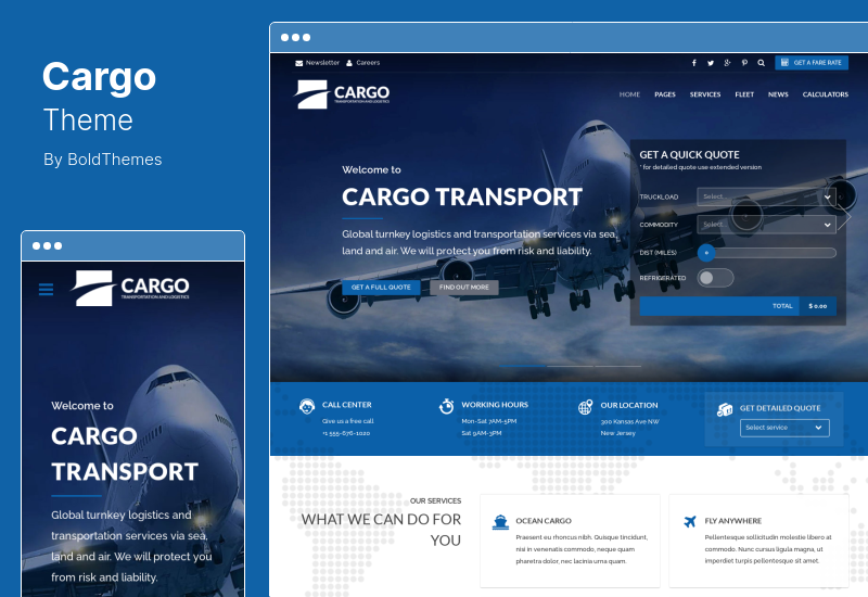 Cargo Theme - Transport & Logistics WordPress Theme