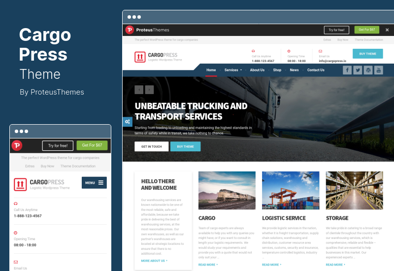 CargoPress Theme - Logistic, Warehouse & Transport WordPress Theme