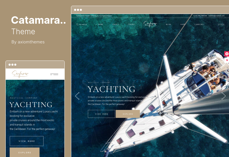 Catamaran Theme - Yacht Club & Boat Rental WordPress Theme