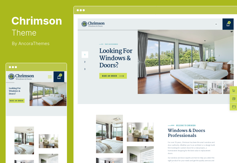 Chrimson Theme - Windows & Doors Services Store WordPress Theme
