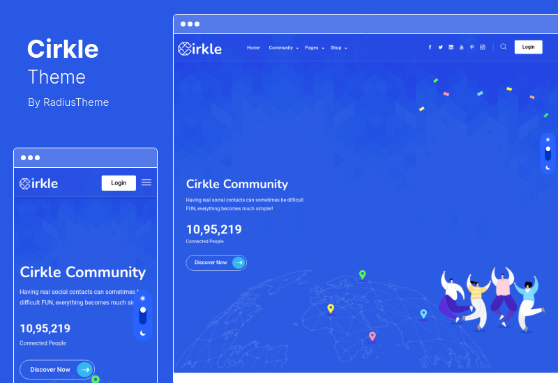 Cirkle Theme - Social Networking WordPress Theme