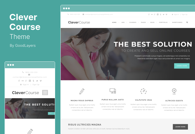 Clever Course Theme - Education & LMS WordPress Theme