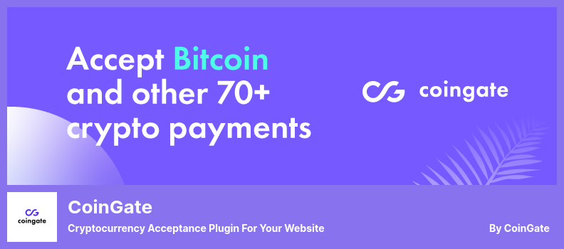 CoinGate Plugin - Cryptocurrency Acceptance Plugin for Your Website