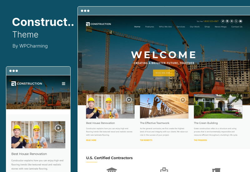 Construction Theme - Construction and Building WordPress Theme